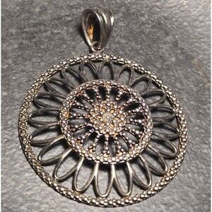 Large Milor Italy Sterling Silver 925 Pendant